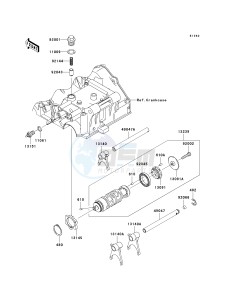 EX250 J [NINJA 250R] (J8F-J9FA) J9FA drawing GEAR CHANGE DRUM_SHIFT FORK-- S- -