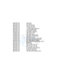 GSF250V (E24) Bandit drawing * COLOR CHART *