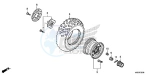 TRX420FA1G TRX420 Europe Direct - (ED) drawing FRONT WHEEL