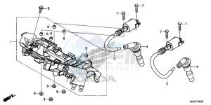 CB500XD CB500X Continue » UK - (E) drawing IGNITION COIL