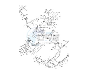 YP R X-MAX SPORT 250 drawing FRONT BODY