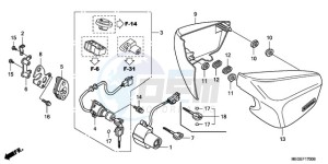 VT750C9 Korea - (KO) drawing SIDE COVER