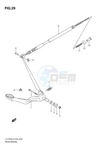 LT-F250 (E33) drawing REAR BRAKE