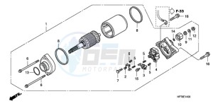 TRX420FAA Australia - (U) drawing STARTING MOTOR