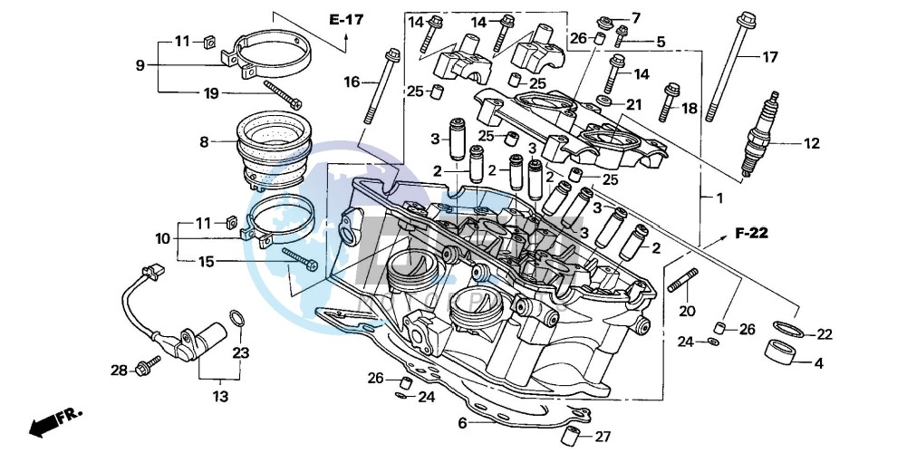 CYLINDER HEAD (REAR)