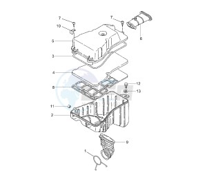 TZR 50 drawing INTAKE