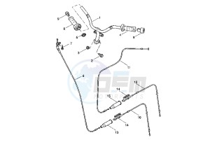 YQ AEROX R 50 drawing STEERING HANDLE -CABLE