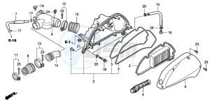 PES150 125 drawing AIR CLEANER