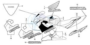 CBR600FR drawing STRIPE (CBR600F2-3)