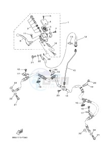 YFM450FWBD YFM45KPAJ KODIAK 450 EPS (BB57) drawing FRONT MASTER CYLINDER