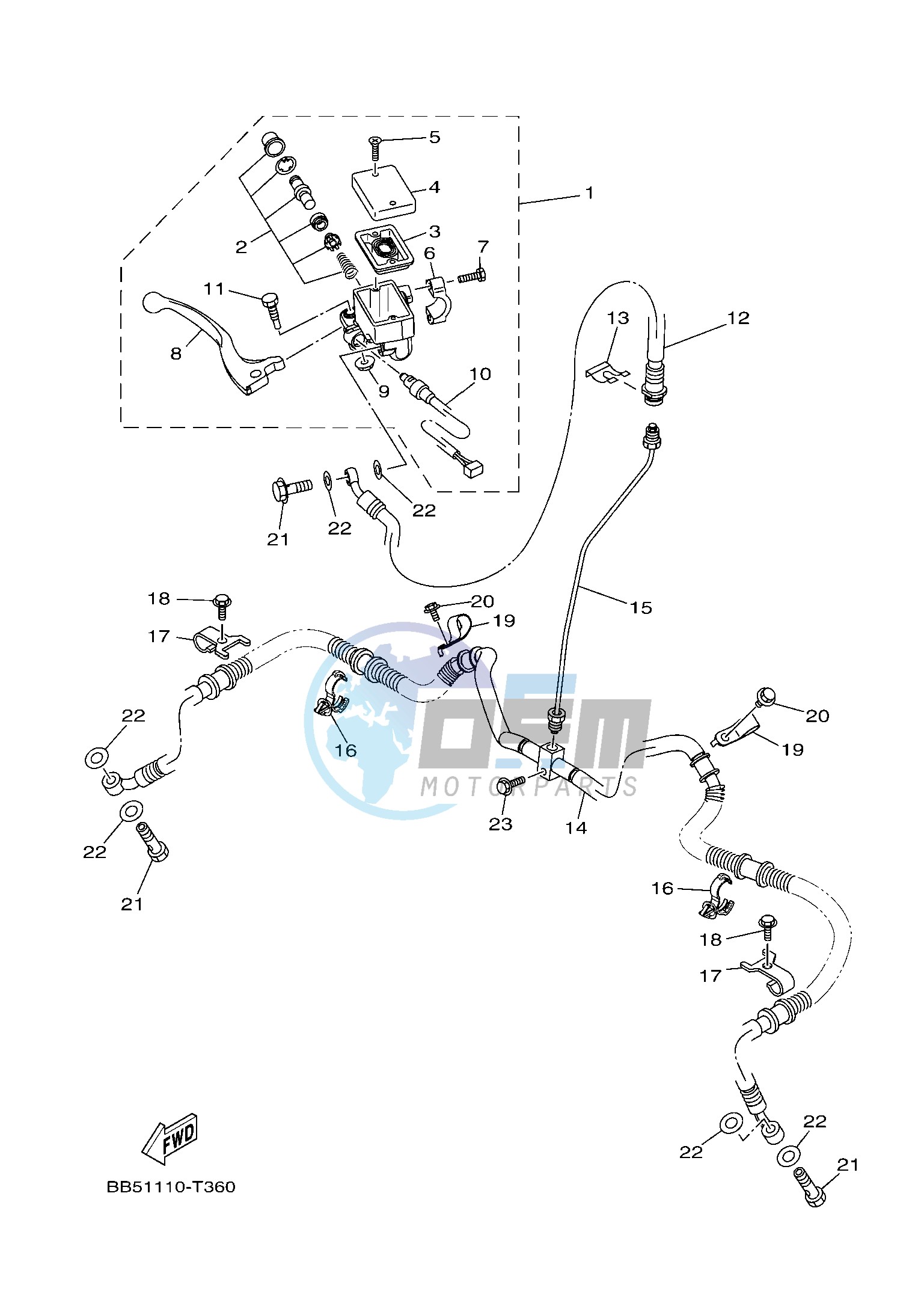 FRONT MASTER CYLINDER