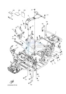 YXZ1000E YXZ10YMXH YXZ1000R EPS (2HCC) drawing FRAME