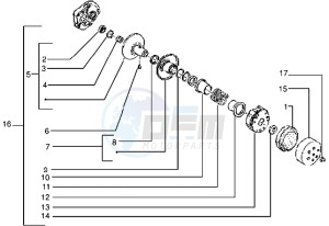 Zip 50 freno a disco drawing Driven pulley