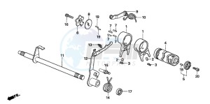 TRX90 drawing GEARSHIFT DRUM