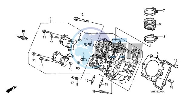 FRONT CYLINDER HEAD