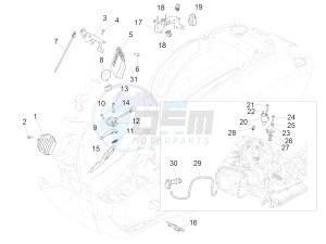 Sprint 150 4T 3V iGet E4 ABS (NAFTA) drawing Voltage Regulators - Electronic Control Units (ecu) - H.T. Coil