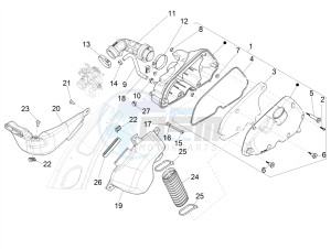 PRIMAVERA 125 4T 3V IGET IE ABS-NOABS E2-E4 (APAC) drawing Air filter