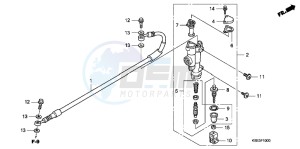 CRF150RC drawing RR. BRAKE MASTER CYLINDER