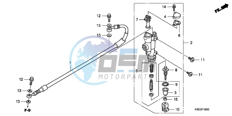 RR. BRAKE MASTER CYLINDER