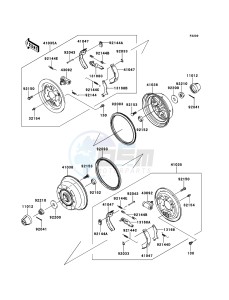 MULE_610_4X4 KAF400AFF EU drawing Front Hub