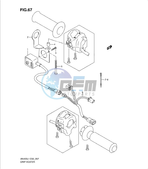 GRIP HEATER (AN400ZAL1 E19)