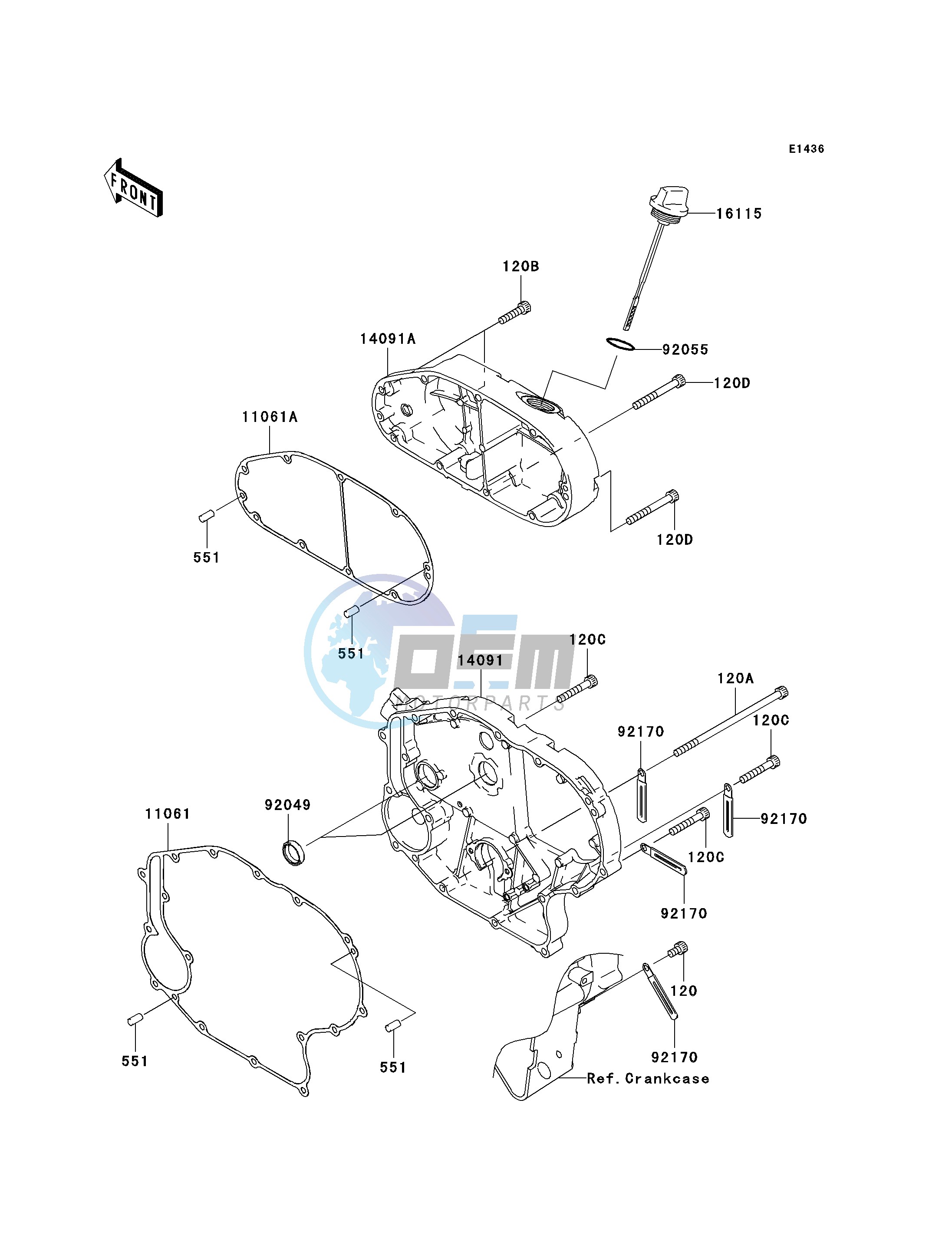 RIGHT ENGINE COVER-- S- -