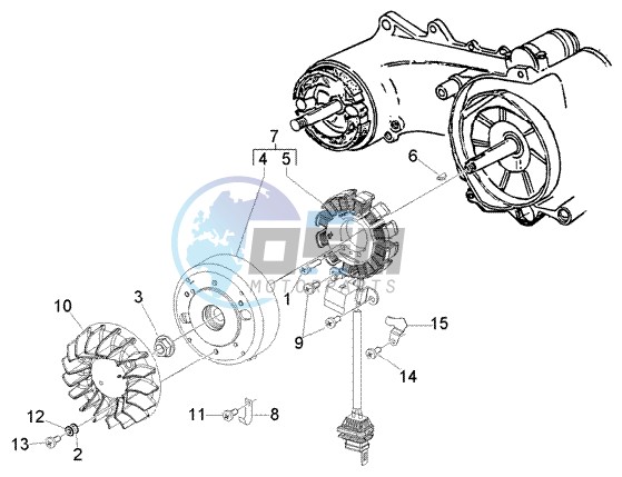 Flywheel magneto