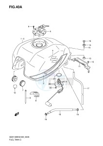 GSX1400 (E2) drawing FUEL TANK (GSX1400K7)