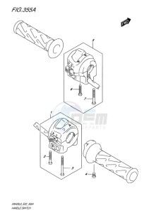 AN400 ABS BURGMAN EU-UK drawing HANDLE SWITCH