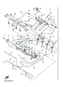 XJ6F ABS 600 DIVERSION F (ABS) (1DG3) drawing INTAKE 2