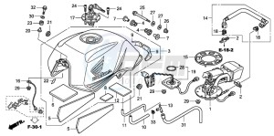 CBF600SA drawing FUEL TANK (CBF600N8/NA8)