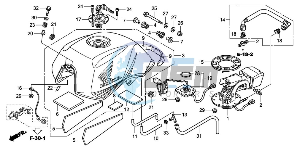 FUEL TANK (CBF600N8/NA8)