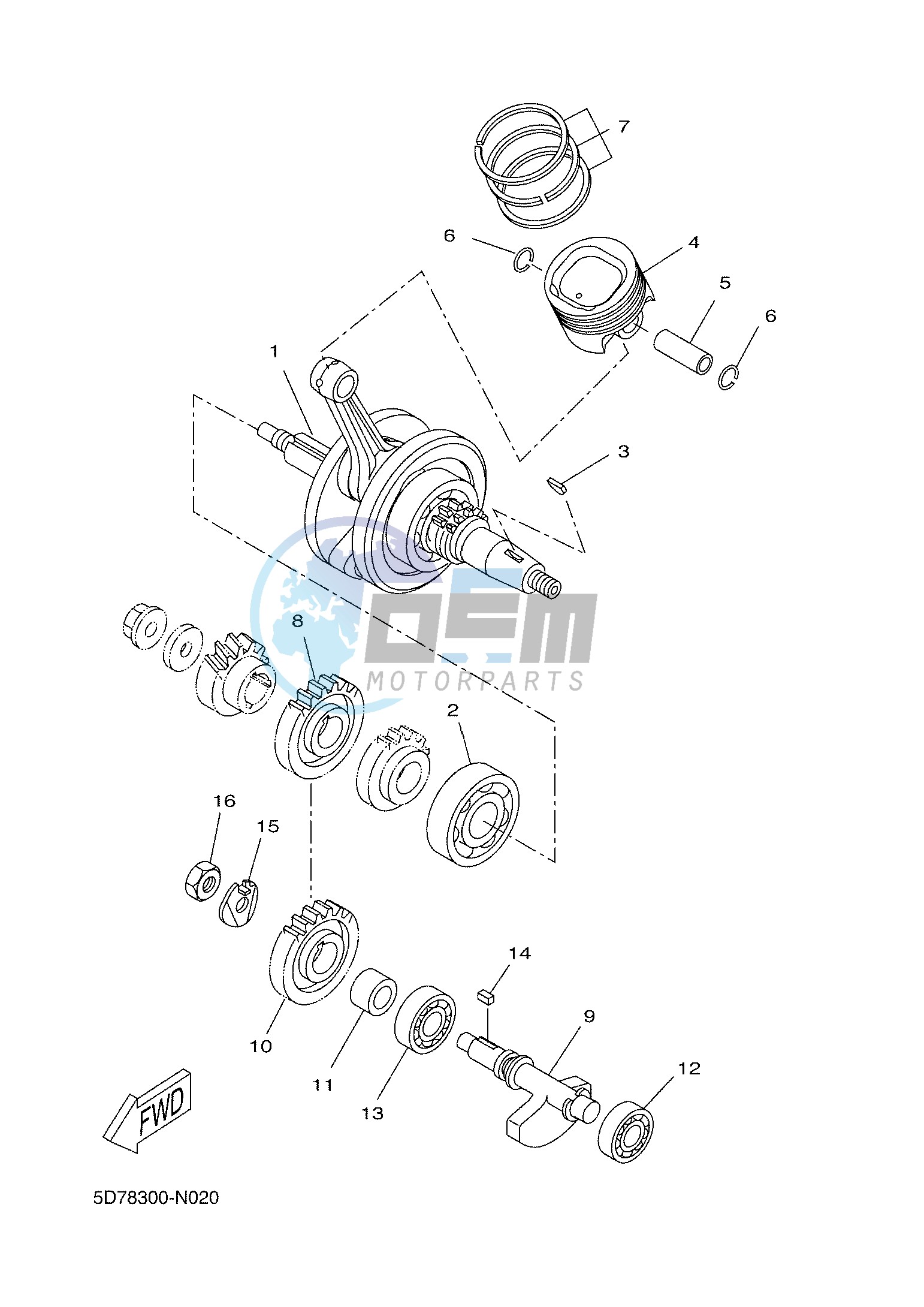 CRANKSHAFT & PISTON