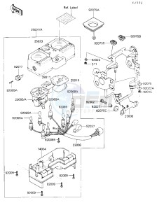 KL 250 D [KLR250] (D7-D9) [KLR250] drawing METER