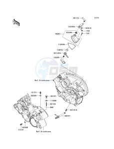 KVF 750 B [BRUTE FORCE 750 4X4 HARDWOODS GREEN] (B1) B1 drawing GEAR CHANGE MECHANISM