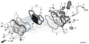 MSX125D MSX125 UK - (E) drawing AIR CLEANER