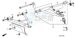 TRX500FE9 Australia - (U) drawing FRONT ARM