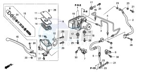 FJS400D SILVER WING drawing FR. BRAKE MASTER CYLINDER (FJS600A)