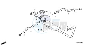 VT750CA9 Australia - (U / SPC) drawing AIR INJECTION CONTROL VALVE