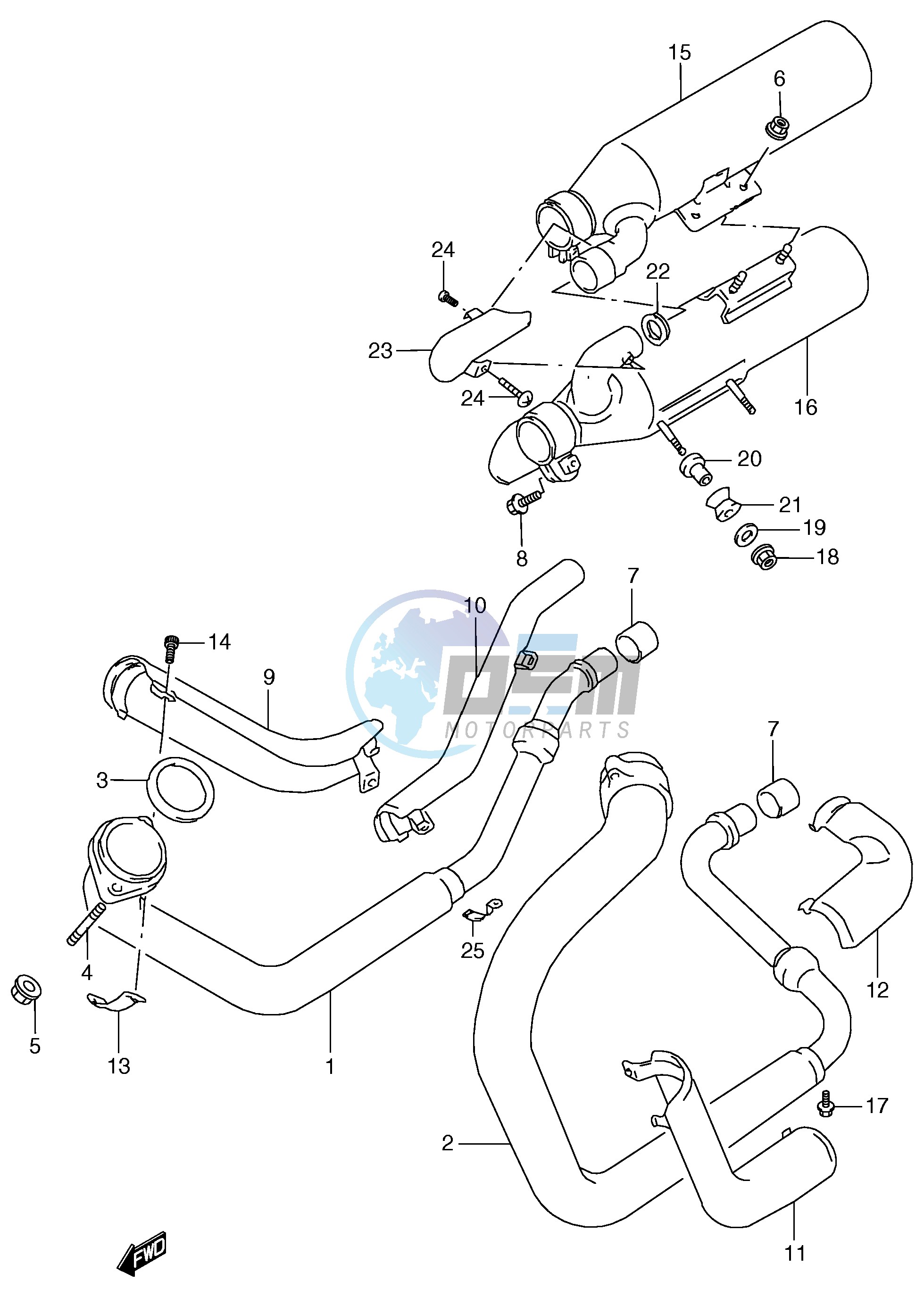 MUFFLER (MODEL V W)