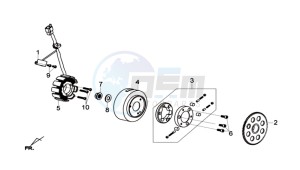 GTS 125I 2014 ABS drawing IGNITION / STARTER CLUTCH