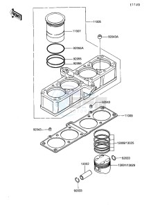 ZG 1200 B [VOYAGER XII] (B6-B9) [VOYAGER XII] drawing CYLINDER_PISTON-- S- -