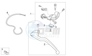 Tuono 1000 v4 R Std APRC drawing Clutch lever