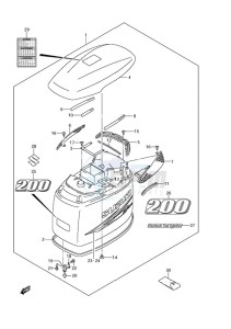 DF 200 drawing Engine Cover