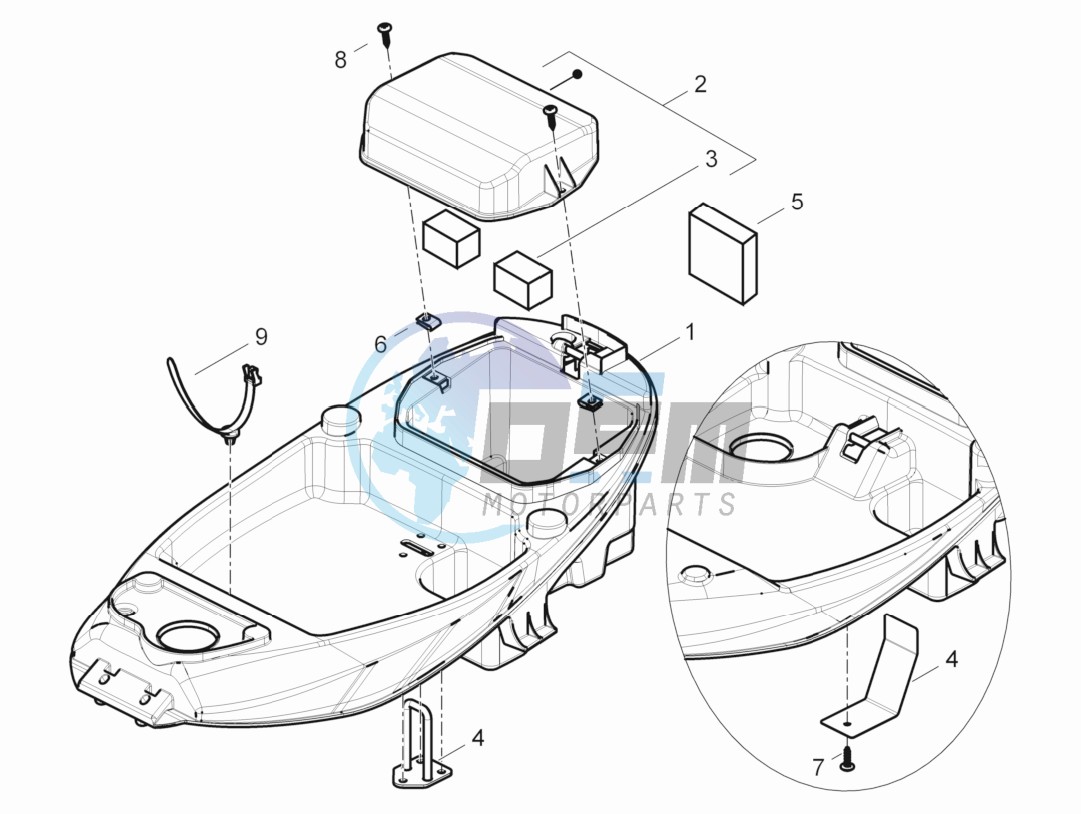 Helmet box - Undersaddle