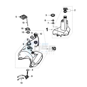 VIVA SL2CA drawing FUEL GAUGE WITH WIRING HARNESS