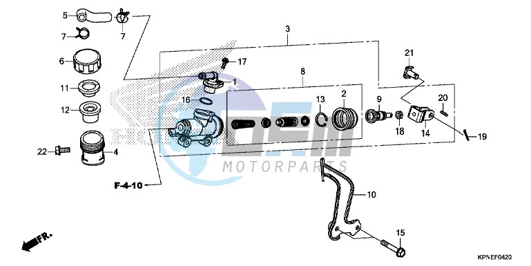 BRAKE MASTER CYLINDER (GLR1251WHH)