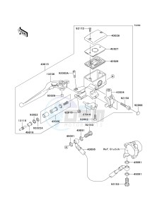 VN 1600 A [VULCAN 1600 CLASSIC] (A6F-A8FA) A7F drawing CLUTCH MASTER CYLINDER