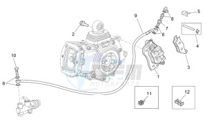 Griso V IE 1100 drawing Rear brake caliper