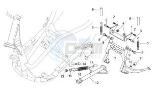 Leonardo 125-150 drawing Central stand